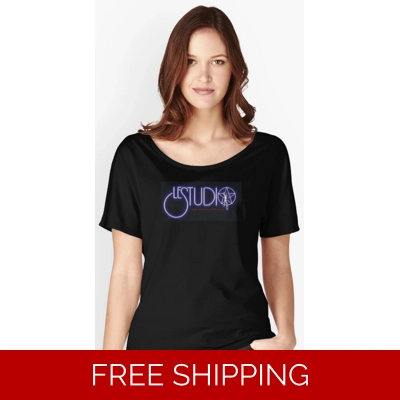 Girlie Le Studio Relaxed Fit T-Shirt Le studio star Man logo